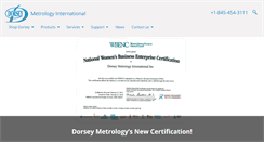 Desktop Screenshot of dorseymetrology.com